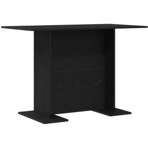 VidaXL Table de salle à manger Chêne noir 110 x 60 x 75 cm