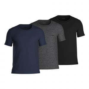 Boss Effect Lot de 6 t-shirts classiques &agrave; manches courtes pour homme, - 497 noir/anthracite/bleu marine, L