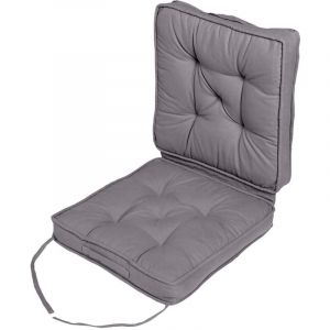 Coussin Rehausseur Lombaire En Coton 50 X 50 Cm - Gris Ardoise