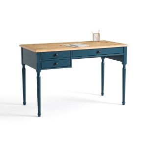 Image de Bureau pin m if Aut ntic Style Bleu/Bois Taille Taille Unique