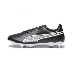 Puma Mixte King Match Mxsg Chaussure de Football, Noir Blanc, 40.5 EU