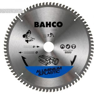 Bahco Lame de scie circulaire Ø260 mm 80 dents pour alu et plastique 8501-260-30-80S