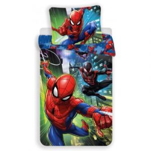 Spiderman Black Marvel - Parure de lit Enfant - Housse de Couette Coton