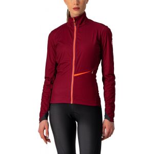 Castelli Women's Go Jacket - Veste de cyclisme taille XL, rouge/noir