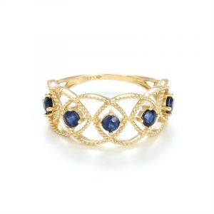Diamond & Co - Bague Amoro Saphir 0.825 ct or jaune
