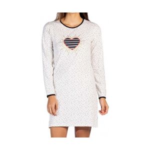 Pyjama Coton Melissa Brown Sacre Liquette Ecru