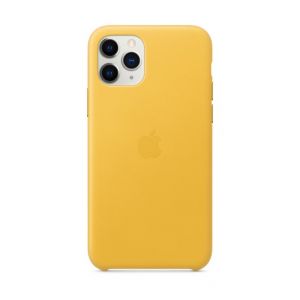 Apple Coque iPhone 11 Pro Cuir Jaune