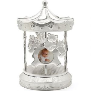 Zilverstad Manège musical avec cadre photo Carrousel