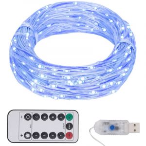 Image de VidaXL Guirlande lumineuse avec 150 LED Bleu 15 m