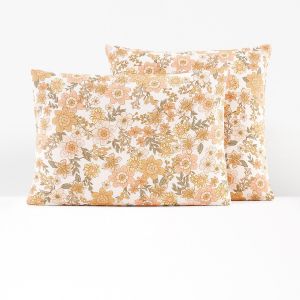 Taie d'oreiller coton/lin lavé, Rosemary Imprimé Fleurs Taille 50x70 cm;63x63 cm