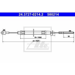 ATE Câble de frein à main BMW Série 3 (00324.3727-0214.2)