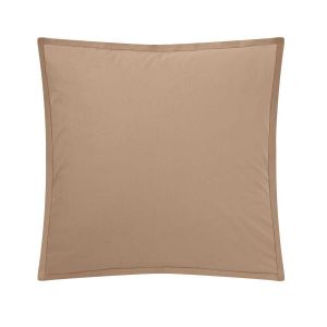 Essix Taie d'oreiller en coton sable 65x65 Made in France