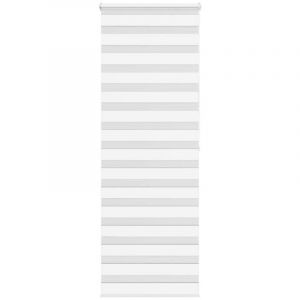 VidaXL Store zèbre blanc 75x200 cm largeur du tissu 70,9 cm polyester