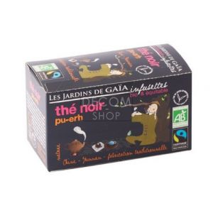 Les jardins de gaïa Infusettes thé noir bio Pu'er