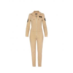 Schott Eco-friendly jumpsuit Beige - Couleur Beige - Taille L