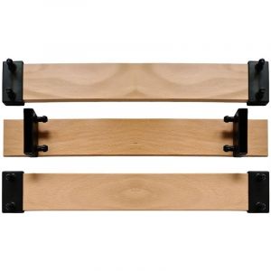 Lot 3 lattes 159 cm 1590 x 53 x 8 mm 7 plis avec 6 embouts pour sommier, bz, latte de lit, SCM Cr&eacute;ations