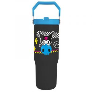 Sanrio Tumbler Travel Mug XL avec poign&eacute;e : Kuromi [Contenance 900ml]