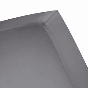 Image de Cinderella Cendrillon Drap-housse en jersey %u2013 140 x 210%u2013220 cm Coton Anthracite