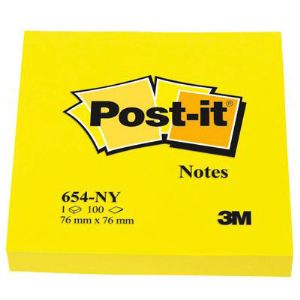 Image de Post-It Bloc-notes Néon 100 feuilles (76x76 mm)