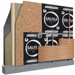 Écran pare-pluie AEROPLUS PREMIUM pour bardage à joints fermés 3 couches 145g-m² pour entraxe de 65cm rouleau de 1.5x50m - SALOLA