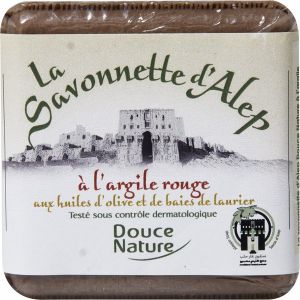 Douce Nature Savonnette d'Alep &agrave; l'argile rouge