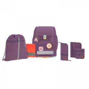 Lässig Set complet école Boxy Unique violet