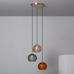 TECHBREY Suspension Verre Tri Klimt 1500x450 mm Multicolor