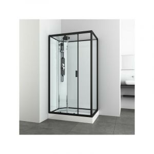 Azura home design Cabine de douche KINEDA III sans toit 80x120x225 cm montage rapide