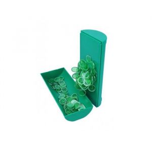 Bingo Loto Boite magnetique 100 pions coloris vert Kit Jeu 3 en 1 Couvercle Baton Jetons Rangement Set accessoires carte
