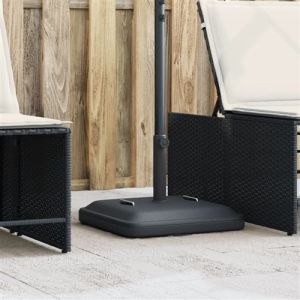 VidaXL Base de parasol avec poign&eacute;es pour m&acirc;ts &Oslash;38 / 48 mm 27 kg carr&eacute;, base de parasol, pied de parasol de terrasse, porte-parasol
