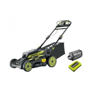 Ryobi [JAMAIS UTILISÉ] Tondeuse tractée 36V MaxPower Brushless - coupe 51 cm - 1 batterie 6.0Ah - 1 chargeur rapide - RY36LMX51A-160