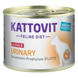 Image de Kattovit 6x185g Urinary, veau - P&acirc;t&eacute;e pour chat