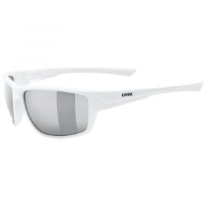 Uvex Lunettes De Soleil Effet Miroir Sportstyle 230 Litemirror Silver/CAT3 White Matte