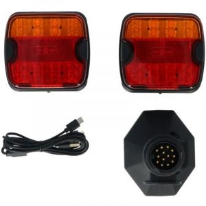 Carpoint Feux Arriere Remorque Magnetique Bluetooth Led Avec Prise 13 Broches