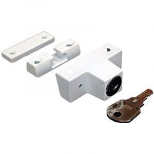 Verrou de condamnation à clé OF blanc - K-13841-00-0-7