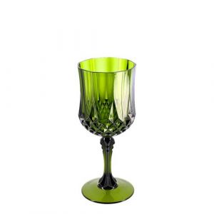 Verre à pied réutilisable vintage 22cl pistache - générique 94466