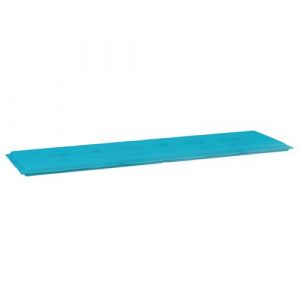 VidaXL Coussin de Banc de Jardin Turquoise | Design rectangulaire léger et Waterproof pour l'extérieur | Tissu Respirant | Idéal pour Le Balcon, Le Salon | Tissu Confortable | Antidérapant recouvert