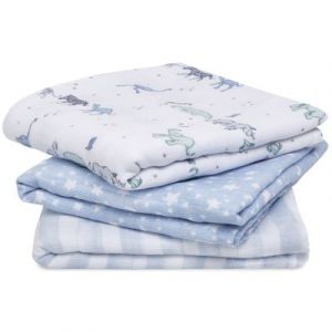 Aden + Anais Lot de 3 petits Langes en mousseline de coton Rising star