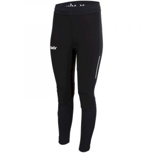 Swix Women's Focus Wind Tights - Pantalon de ski de fond taille M, noir