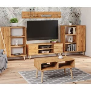 Table basse SANDI bois foncé