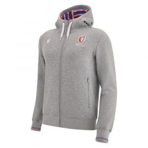 Sweatshirt à capuche zippé Macron RWC France 2023