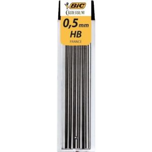 Bic 97432 Mine 0.5mm Hb Étui Lot de 12 Assorties