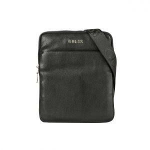 Guess Sacoche SCALA MINI FLAT CROSSBODY - Couleur Unique - Taille Noir