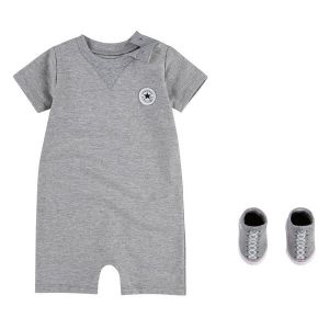 Converse Ensemble barboteuse et chaussettes b&eacute;b&eacute; fille Lil Chuck