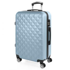 ITACA - Valise Moyenne, Valises Rigides, Valise Rigide, Valise Semaine pour Tout Voyage, Valise Soute de Luxe 771760, Bleu Clair