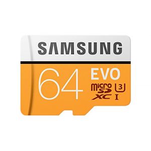 Samsung MB-MP64GA - Carte mémoire microSDXC 64 Go Class10 (adaptateur microSDXC vers SD)