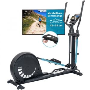 Skandika Vélo elliptique Carbon P20-R– connecté – Inertie 20 kg - 23 programmes - Magnétique