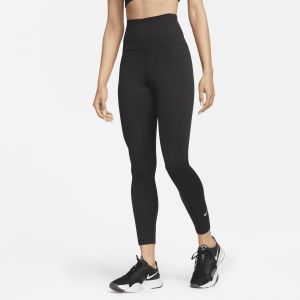 Nike One High Rise Collant De Course Femmes - Noir, Blanc, Taille XS