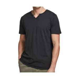Jack & Jones Tee Shirt Jersey Col V Boutonné Homme