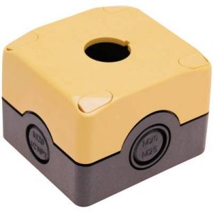 Pizzato elettrica Boîtier vide ES 31001 1 emplacement (L x l x h) 72 x 80 x 56 mm noir, jaune 1 pc(s)